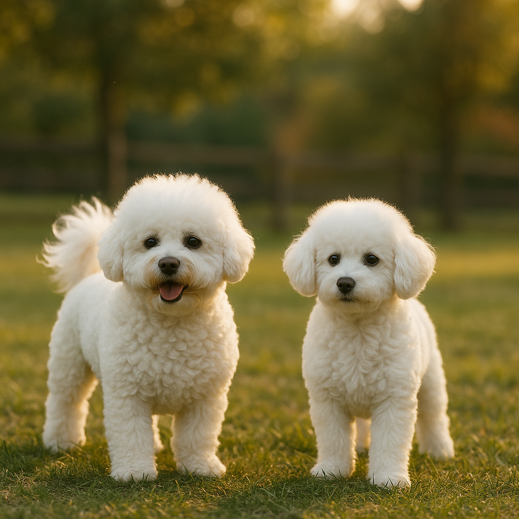 bichon frise macho y hembra